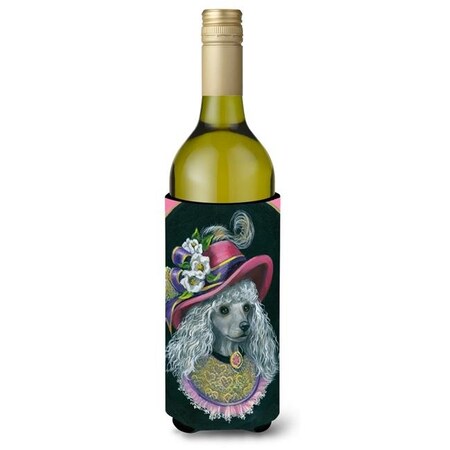 Carolines Treasures Carolines Treasures PPP3148LITERK 24 oz Poodle Lady Alexandria Wine Bottle Hugger PPP3148LITERK